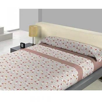 GURUGU - Juego sábanas térmicas Helia. Cama 150 cm. Avellana