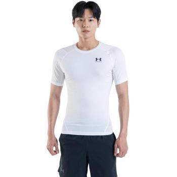 Under Armour HeatGear Compression T-Shirt - White - Male - Size: M