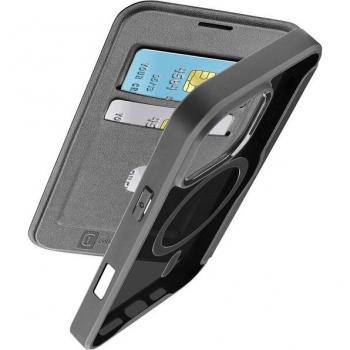 Funda Libro Magsafe Negra para iPhone 16 Pro Max - Cellular Line Daily Mag