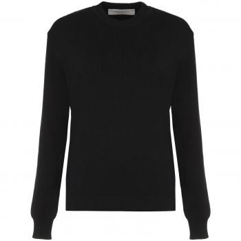 Golden Goose Women's Dany Cotton Crew-Neck Sweater in Blue | Size Small | GWP00951P000662 Color 50486