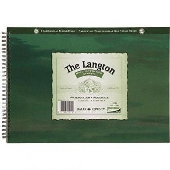 Daler Rowney: Langton: Pad de Hojas de Papel Para Acuarelas, 14in x 10in, NOT