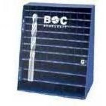 Bohrcraft – Broca de pantalla para broca espiral, 980 piezas, 1 – 10 x 0,1/10,5 – 13 x 0,5 mm, BD 980 vacío, 1 pieza, azul, 01301500004