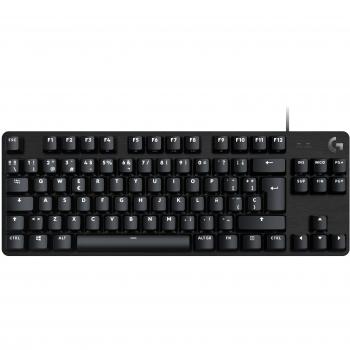 Teclado Gaming Mecánico Logitech G413 TKL SE Retroiluminado Qwerty Español Negro, USB, Prevención de efecto fantasma, Teclas FN control multimedia, Interruptores Mecánicos Táctiles