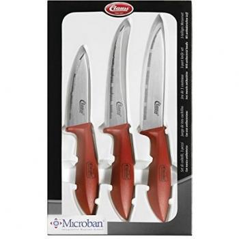 Clauss Messer Cuchillos de Cocina, Acero, Marrón, 27.50x14.50x2.80 cm