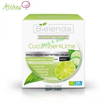 Crema Matificante Día y Noche Pepino y Lima 50ml - Bielenda
