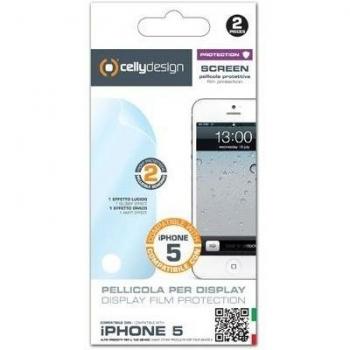 Celly SCREEN185 - Protector de pantalla para Apple iPhone 5/5S