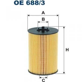 Filtron OE688/3 Bloque de Motor