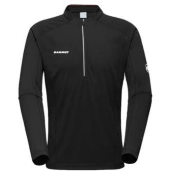 Camiseta de Manga Larga Aenergy Fl con Media Cremallera para Hombre - Color Negro 2XL