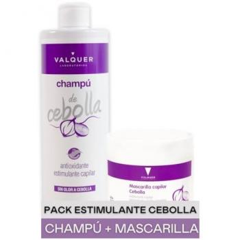 Valquer Laboratorios Pack de Champú y Mascarilla de Cebolla para Cuidado Capilar Completo - Champú y Mascarilla de Cebolla, reduce la grasa, estimulante capilar, antioxidante cabello, purificante