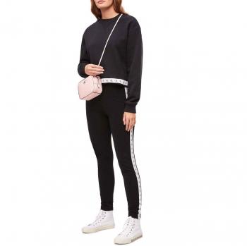 Calvin Klein Leggings Monogram Tape Negro Mujer L Negro