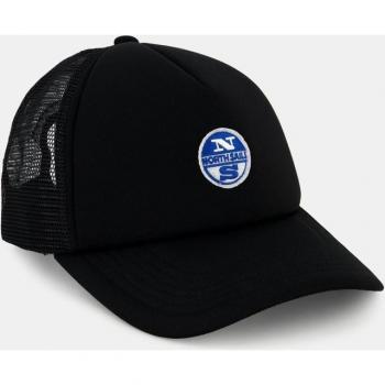 North Sails - Gorra de béisbol con logo en color negro