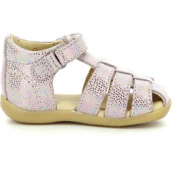 Kickers Bigflo-2 Baby Girl Sandals in Rose Silver
