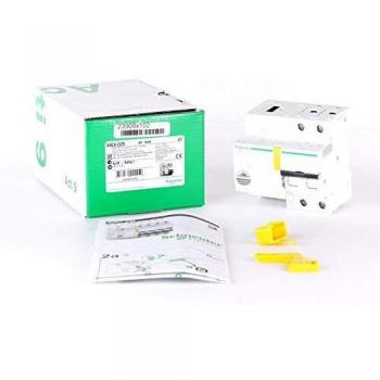 Schneider Electric A9C61225 Reflex iC60N Interruptor Automático con Telemando, Ti24, 25A, 2P, Curva B, 84mm x 81mm x 77mm, Blanco