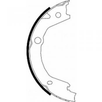 Zapata de Freno de Mano HELLA 8DA 355 050-061 para Hyundai Tucson - Juego de Máchoires de Freno Estacionario