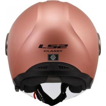 LS2 Casco Jet OF620 Classy Dorado Mate Sólido-Rosa 2XL