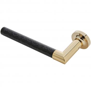 Pomdor - Toallero izquierdo oro-negro deco heritage
