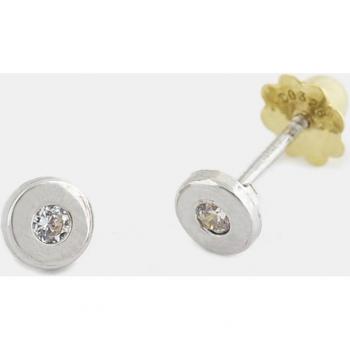 Pendientes de bebé de oro con circonita