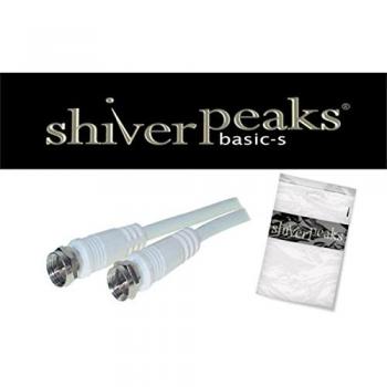 Cable coaxial shiverpeaks BASIC-S SAT, conector F - conector F, 2,5 m, níquel