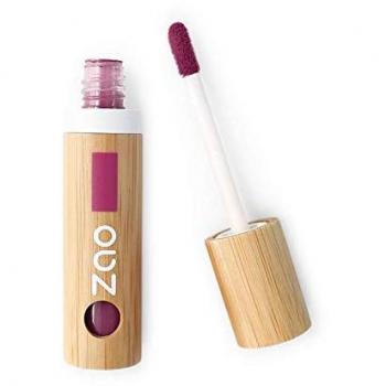 ZAO - Tinta de labios recargable 442 Bordeaux Chic, Bálsamo labial 3.8 ml, Oro rosa, Bio vegana, 100% natural