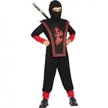 Atosa Disfraz Ninja Niño Infantil Rojo Negro 5 a 6 años
