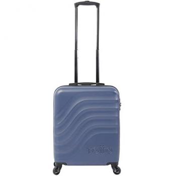 Maleta Trolley Cabina Bazy S - Azul Oscuro, Diseño Aerodinámico, 55 x 40 x 20 cm, Capacidad 40 L, Alta Resistencia a Impactos, Ruedas 360º,