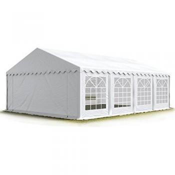 Carpa para fiestas TOOLPORT 5x8 m, lona PVC 700 n, impermeable, color blanco