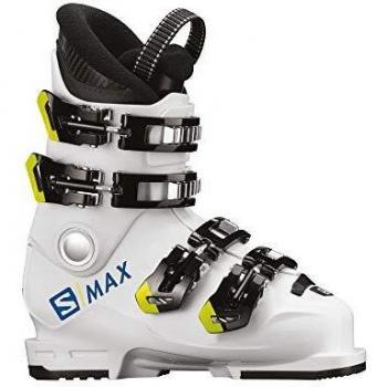 SALOMON Botas Alpinas S/MAX 60T L esquí, Niños, WH/Acid Gree, Sistema Tallas Calzado EU