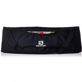 Salomon PULSE BELT Riñonera de hidratación, Práctica y cómoda, Incluye botella, Negro, XL