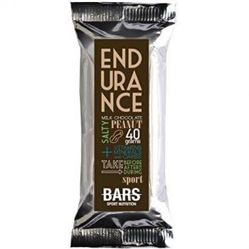 PUSH BARS Barrita ENDURANCE Energética de chocolate fabricadas artesanalmente - 15 Barritas de Cacahuete