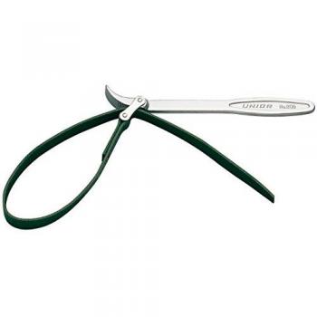 Unior Llave de Correa para Filtro de Aceite 601024 - Rango de Ajuste de 60 a 140 mm, Color Negro y Plateado, Serie 205/2