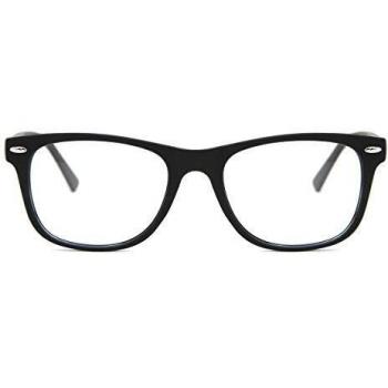 Cuadrado Montura Completa Plástico Negras Gafas Recetadas para Hombre - SmartBuy Collection