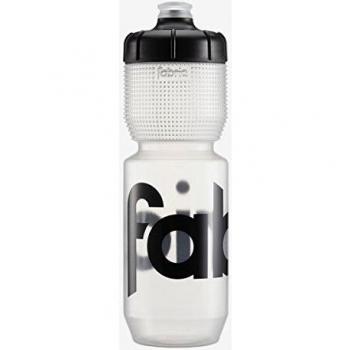 Botella de agua con agarrador de tela, 750 ml, transparente/negro
