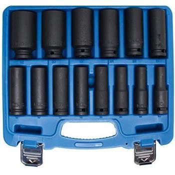 Bgs Technic - Juego de llaves de vaso de impacto hexagonal entrada 12,5 mm (1/2') 10 - 32 mm 14 piezas