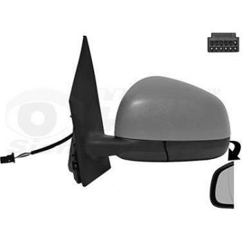 Espejo retrovisor VAN WEZEL 2916817, tipo: espejo retrovisor, características: diseño específico para vehículos, incluye soporte de montaje, cristal convexo para mayor visibilidad, acabado en color negro, cumple con estándares de calidad
