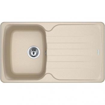 Franke Lavello Beige 86x50 cm con Gocciolatoio Reversible y 1 Vasca