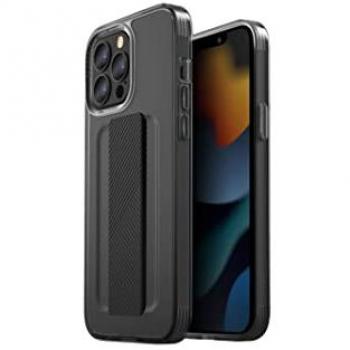 Funda Uniq Heldro para iPhone 13 Pro y iPhone 13, Flexgrip, Color Gris