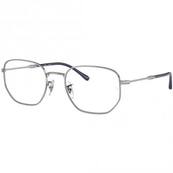 Ray-Ban RX6496 2501 Men's Eyeglasses Silver Size 53 (Frame Only) - Blue Light Block Available