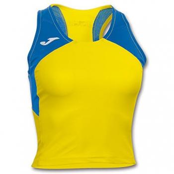 Joma - Camiseta Record II Woman Amarillo-Royal s/m para Mujer