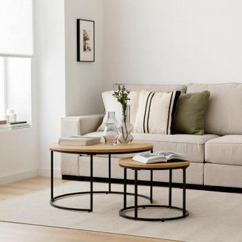 Mesa de Centro DM Chapada en Roble Natural 80 x 45 cm