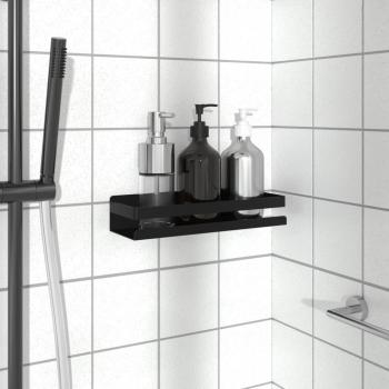 vidaXL Shower Shelf - Matt Black, 30x10x6 cm, Brushed 304 Stainless Steel