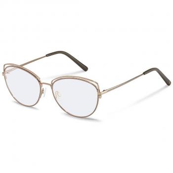 Rodenstock R2629 B Armazones para Mujer Dorados, Lentes Recetados Para Mujer Dorados, Gafas Recetadas para Mujer Dorados