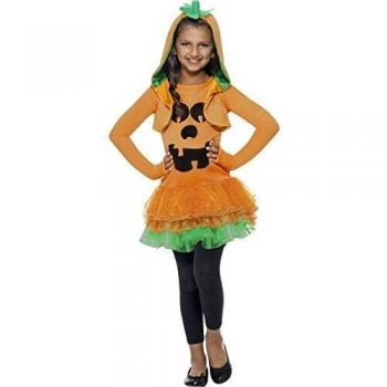 Smiffys-43021L Halloween Disfraz de Calabaza, Vestido con tutú y Cazador, Color Naranja, L-Edad 10-12 años