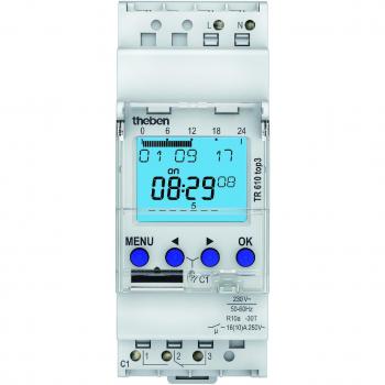 Interruptor horario digital THEBEN TR610 top 3, 1 canal, 16A, 230V, IP20