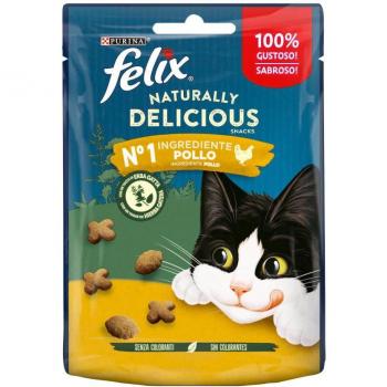 Felix Naturally Delicious Pollo Snack para Gatos 50g