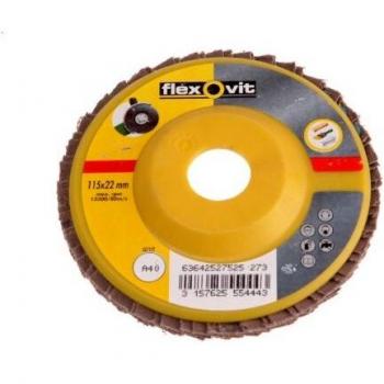 Flexovit Flap Discs For Grinders 115mm 40g
