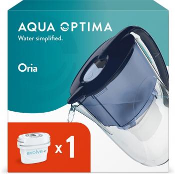 Jarra Filtrante Aqua Optima Oria Azul con Capacidad de 2.8L y 1 Filtro Evolve+ STPJ0608