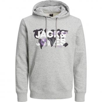 Sudadera con Capucha de Felpa Jack & Jones Jcodust para Hombre en Color Gris