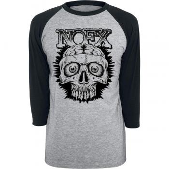 Nofx Fucked Skull Manga Larga Negro/Gris XXL