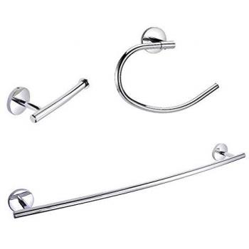 Habitex Jgo. 3 acces.baño cromados Basic