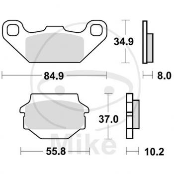 Juego de pastillas de freno TRW MCB560SI con características de alta calidad, diseño optimizado para un rendimiento superior, compuesto de fricción avanzado para una mejor frenada y menor desgaste, resistencia a altas temperaturas, bajo nivel de ruido